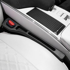 Justpick 汽車座椅縫隙填充條 車用縫隙防漏塞, 黑色, 1組