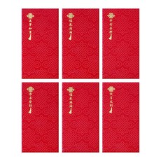 Bebehome 迎春接福窗花紅包袋6件組 恭喜, 1包