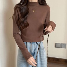 닷이프 여성용 소프트 컬러 반폴라 티셔츠