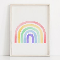 파스텔그레이스튜디오 일러스트 포스터, E02무지개