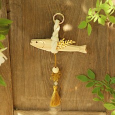 守護我們家的好運避邪明太魚葉子流蘇, 混合色