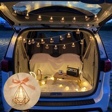 EPLYN 玫瑰金金屬露營車宿野餐LED燈串 30燈 4.5m, 鑽石, 1個