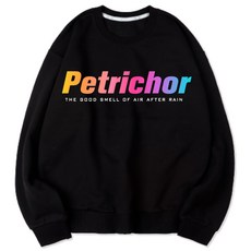 VENHIT Petrichor字母寬鬆柔軟刷毛大學T