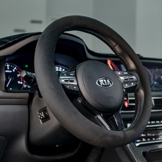 VENDICT 冬季雪花圓形方向盤手柄套, 經典黑