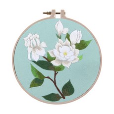 宅在家的休閒生活百合DIY刺繡, 1個, 混色