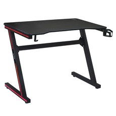 1인용 게이밍 컴퓨터 책상 Z라인, 블랙