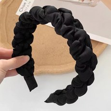 디멜디 엠보싱 프릴 스티치 헤어밴드