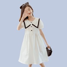 Edgeland 女童用水手領連身裙