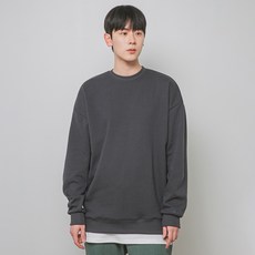 앨빈클로 남녀공용 소매 자수 포인트 레이어드 오버핏 맨투맨 MAR761