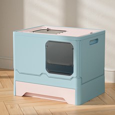 REDPUPPY 貓咪智能貓砂盆 + 貓砂鏟套組, 1套, 藍色