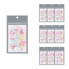 Uniart 彩色串珠 12號, 混色, 10個
