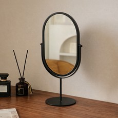 Mirnoa Myomyami 託盤兩用室內裝飾金屬桌鏡 MMM3387, 926黑色