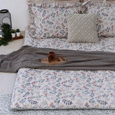 韓國 amante Diena 2 純棉絎縫床墊套, 米色