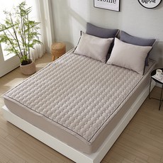 BODRE 素色絎縫床墊, 淺褐色