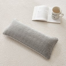 LE REVE 懷舊香氣色素水洗蕎麥枕, 灰色, 1個