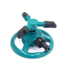 J 花園草坪三向灑水器 自動灑水器 綠色, 1個