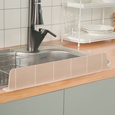 SiliconStory 鉑金矽膠水槽擋水板, 蜜桃米色, 1個