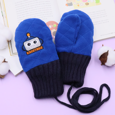 Bidangil 兒童暖鑽防寒連指手套 雙手穿戴組