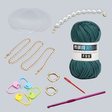 탬버린 뜨개가방 DIY 세트, 28 에메랄드, 1세트