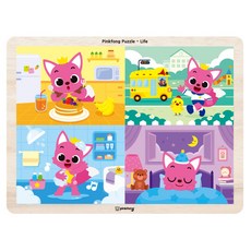 Pinkfong 碰碰狐快樂的一天拼圖, 24件, 1個