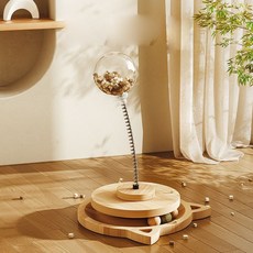 Keribing 貓咪零食 飼料 玩具, 1個, 原木