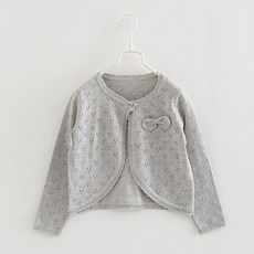 Iyumong 女童 Bell Nuri 鏤空針織開襟衫