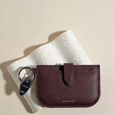 JILLSTUART ACC 蝴蝶結牛皮卡夾 + 鑰匙圈兼吊飾組