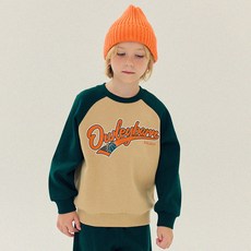 올리반 남아용 플레이 라글란 면 맨투맨