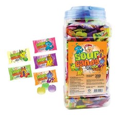 桶裝酸味糖果 350入, 1罐