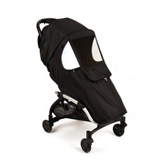 wowbaby 便攜四季推車防風罩, 黑色, 1個