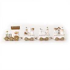 Home Flow聖誕節室內擺飾聖誕老人村莊排排火車 N, 1個, 混色