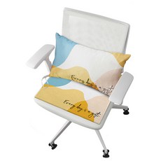 辦公室椅背靠墊 + 坐墊套組 YT_RA1825, C型