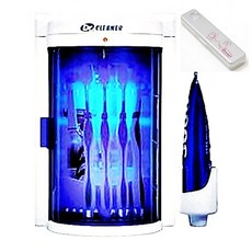 닥터크리너 자외선 칫솔살균기 SK-400 + 건전지형 휴대용 칫솔살균기 BIO-201, SK-400(살균기), BIO-201(휴대용 살균기), 블루(살균기), 패턴실버(휴대용 살균기)