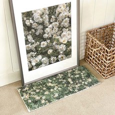 Rugum 迷你雛菊線圈地墊 25 x 62 cm, 單一顏色, 1個