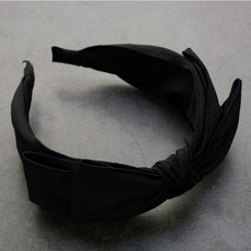 HanNal 聚酯纖維雙蝴蝶結頭巾髮帶