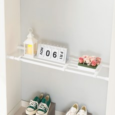 ALTTEURI 可調整伸縮置物架, 白色的