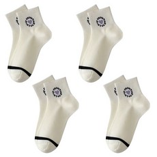 소니오 여성용 라벤더 걸 발목 양말 4켤레 세트