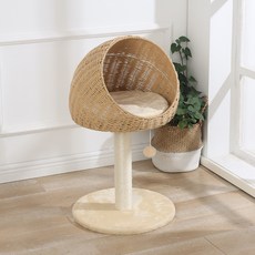 Qilci 貓咪手工貓抓籃 A型 貓爬架, 混合色, 1個