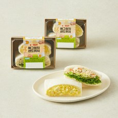 스웰리 에그 참치 반반 샌드위치, 166g, 2개 166g, 2개