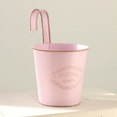 Misoroun 彩色原創分離式陽台掛式花盆, 粉紅色, 1個