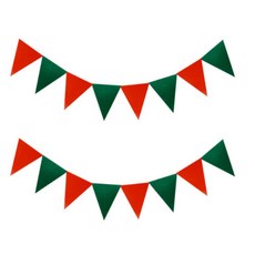 簡約聖誕節毛氈掛旗, 2個, 混色