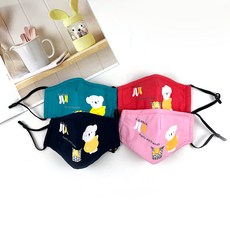 Blue Industry Co 4套三二維口罩cutty熊的兒童