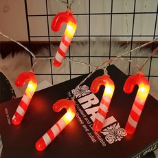 indi.k 拐杖糖LED燈飾串, 混色, 2個