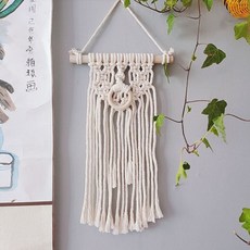 알로데 휴양지 니트 벽걸이 장식, NO.02 동그리