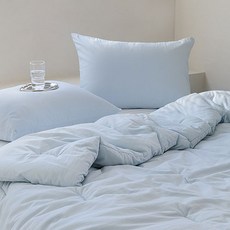 HOMES 大豆纖維薄棉被, 淺藍色