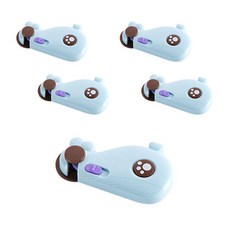 ABM 櫃門專用安全扣, 藍色, 5個