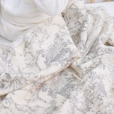 EmonG Toile 雙層紗布毯, 灰色