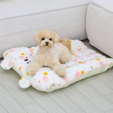 RITOGATO 寵物人造絲防撞涼感墊 外層套 + 內墊組, 太陽兔, 1個