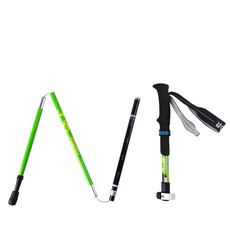 3段折疊登山杖 YO CS-10, 綠色