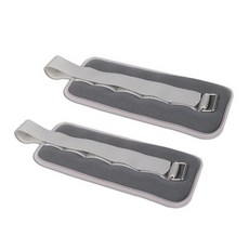 Richidok手腕腳踝魔鬼氈沙袋 2入, 灰色, 2公斤